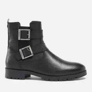 Barbour Marina Leather Biker Boots - UK 5