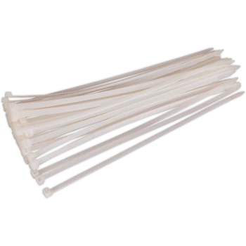 Sealey White Cable Ties 350mm 7.6mm