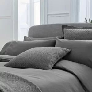 Bedeck of Belfast Fine Linens Andaz Kingsize Duvet Cover, Charcoal