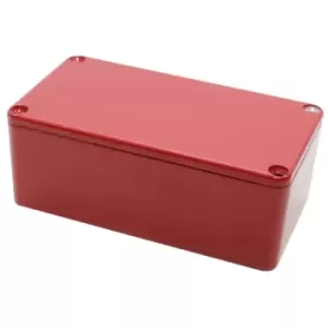 Hammond 1590Bsrd Enclosure, Multipurpose, Alum, Red