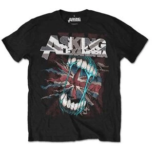 Asking Alexandria - Flag Eater Unisex Large T-Shirt - Black