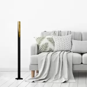 Eglo Barbotto Floor Lamp - Black & Gold