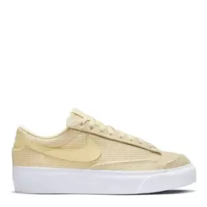 Nike Blazer Low Platform Womens Shoes - Yellow