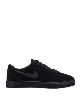 Nike SB Check Suede Junior Trainer Black Size 3