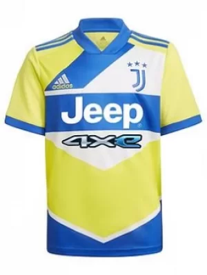 Adidas Juventus Youth Third 21/22 Shirt, Yellow, Size 15-16 Years