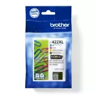 Brother LC422XLVAL High Capacity Black and Colour Ink Cartridge 4 Pack (Original)