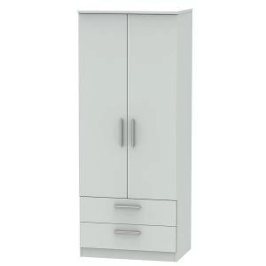 Robert Dyas Fourisse Ready Assembled 2-Door Wardrobe with Drawers