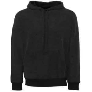 Bella + Canvas Unisex Adult Sueded Hoodie (XL) (Black Heather)