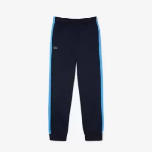 Mens Lacoste SPORT Run-Resistant Tennis Trackpants Size 3 - S Navy Blue / Blue / White