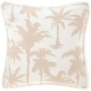 Luana Palm Tree Square Pillowcase (One Size) (Multicoloured) - Multicoloured - Linen House