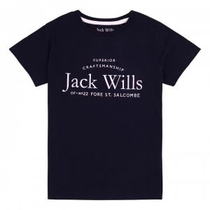 Jack Wills Forstal Tee IB21 - Navy