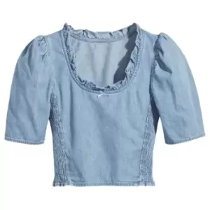 Levis Louise Short Sleeve Blouse - Blue