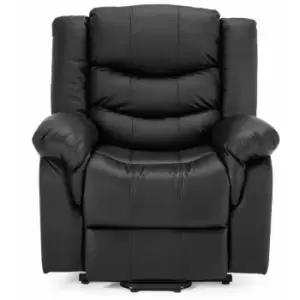 More4homes - seattle Black electric rise leather recliner armchair sofa home lounge chair