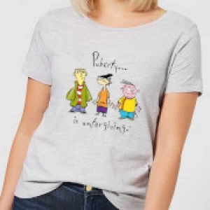 Ed, Edd n Eddy Puberty Is Unforgiving Womens T-Shirt - Grey - XL