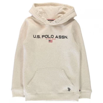 US Polo Assn OTH Sport Hoodie - Light Grey Marl