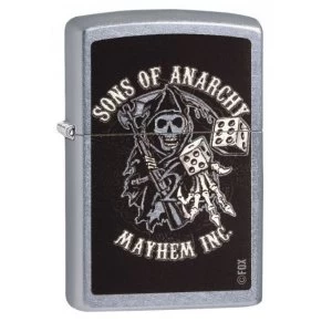 Zippo Sons of Anarchy Reaper and Dice Street Chrome Finish Windproof Lighter