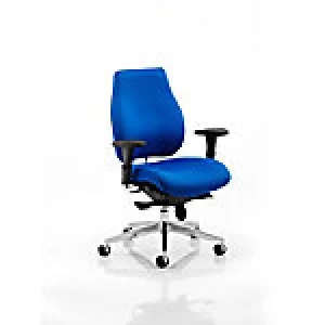 Posture Chair Chiro Plus Ergo Blue Farbic With Adjustable Arms