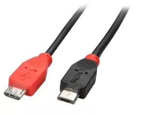 Lindy USB 2.0 Cable Micro-B/ Micro-B OTG, 0.5m