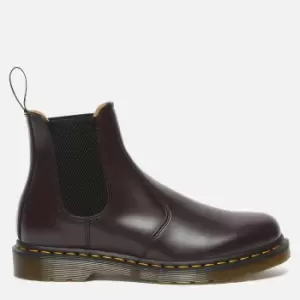 Dr. Martens Mens 2976 Smooth Leather Chelsea Boots - Burgundy - UK 7