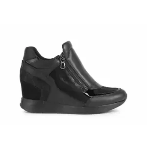 Geox Nydame Wedge Sneaker - Black