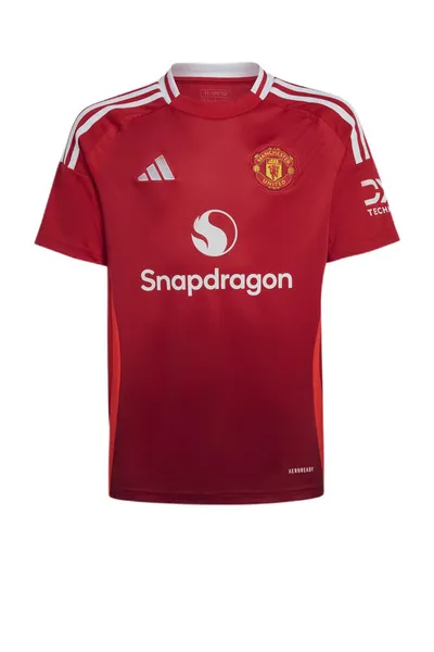 adidas Manchester United Home Shirt 2024 2025 Juniors Domestic Replica Shirts 7-8 Years Red 36824208175