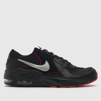 Nike Black & Silver Air Max Excee Youth Trainers