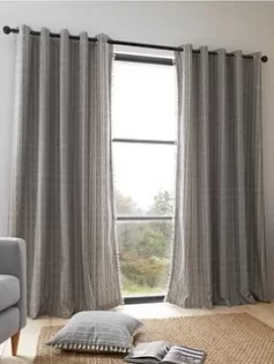 Pineapple Elephant Adana Woven Fully Lined Eyelet Curtains 66X54