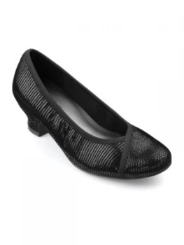 Hotter Monica Elegant Evening Shoe Black