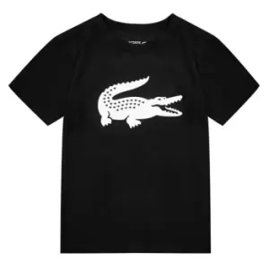 Lacoste Large Logo T Shirt - Black