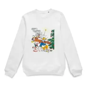 Disney Uncle Donald Christmas Jumper - White - S