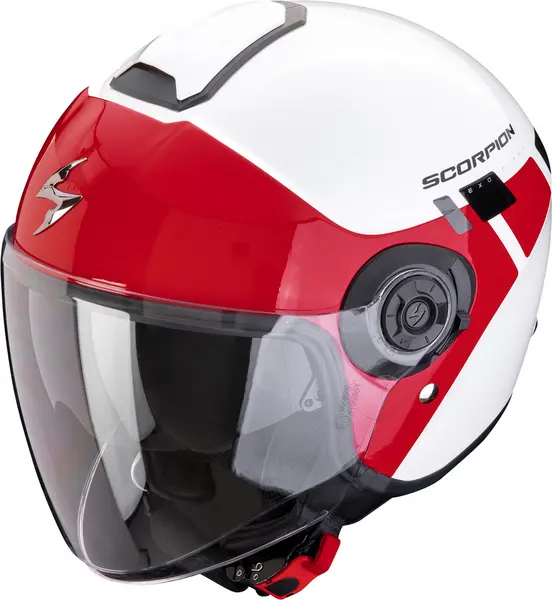 Scorpion Exo-City II Mall White-Red Jet Helmet L