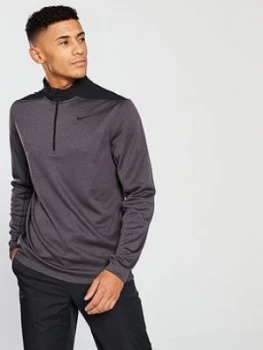 Nike Core Half Zip Golf Top, Grey, Size S, Men