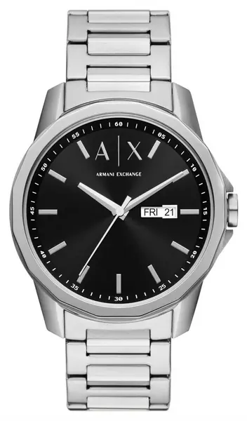 Armani Exchange AX1733 Mens Black Dial Stainless Steel Watch