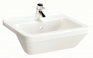 Wickes Soft Square Semi Recessed Basin - 550mm