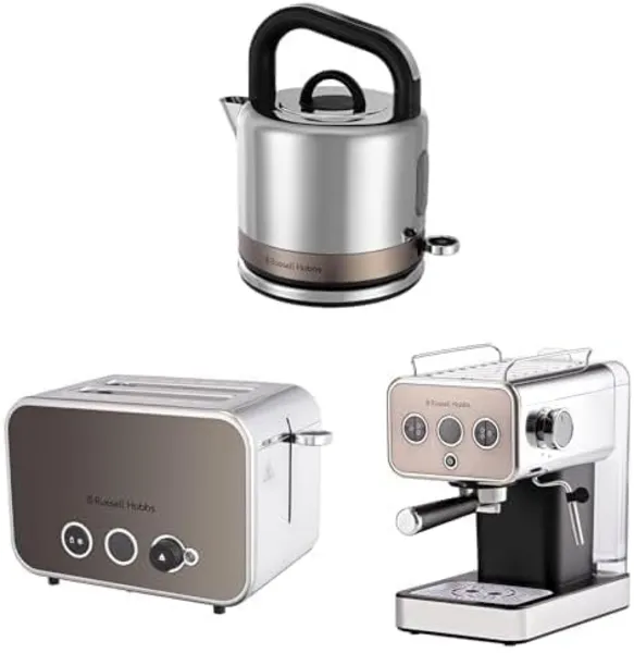 Russell Hobbs Distinctions Kettle &#38; 2 Slice Toaster Titanium 26422BU 26422BU