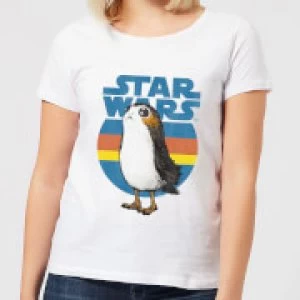 Star Wars Porg Womens T-Shirt - White - 4XL