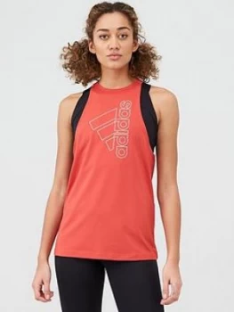 adidas Tech BOS Tank Top - Red Size M Women