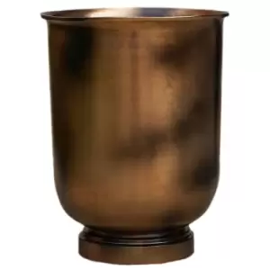 Ivyline Outdoor Hampton Metal Urn 28cm - Copper