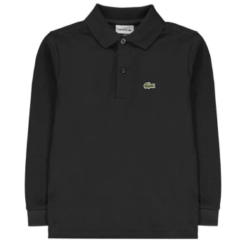 Lacoste Lacoste Long Sleeve Polo Junior Boys - Black