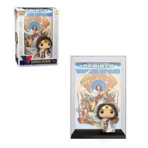 DC Comics Wonder Woman 80th Anniversary Wonder Woman Rebirth on Throne Funko Pop! Comic Cover