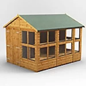 Power Garden Shed 108PAPSDD Golden Brown 10x8