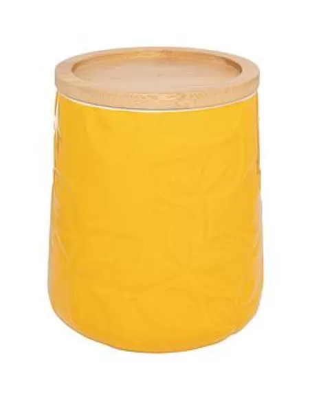 Catherine Lansfield Inga Storage Jar - Yellow