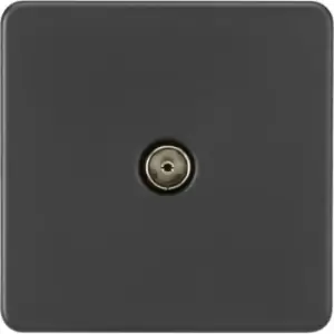 MLA Knightsbridge 1 Gang TV Outlet (Non-Isolated) Anthracite - SF0100AT