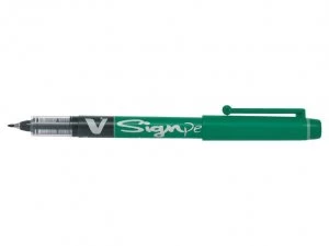 Pilot V Sign Liquid Ink Pen Green PK12