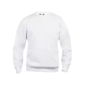 Clique Unisex Adult Basic Round Neck Sweatshirt (XXL) (White)