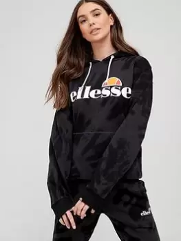 Ellesse Torices Tie Dye Oh Hoodie - Black Tie Dye, Size 8, Women