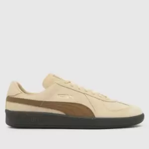 PUMA Army Trainers In Beige & Brown