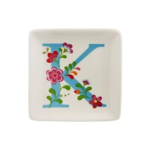 Sass & Belle Folklore Alphabet Letter K Trinket Dish