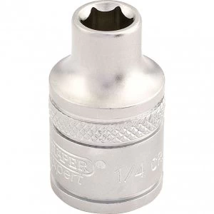 Draper 3/8" Drive Satin Finish Hexagon Socket Imperial 3/8" 1/4"