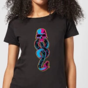 Harry Potter Dark Mark Neon Womens T-Shirt - Black - 3XL - Black